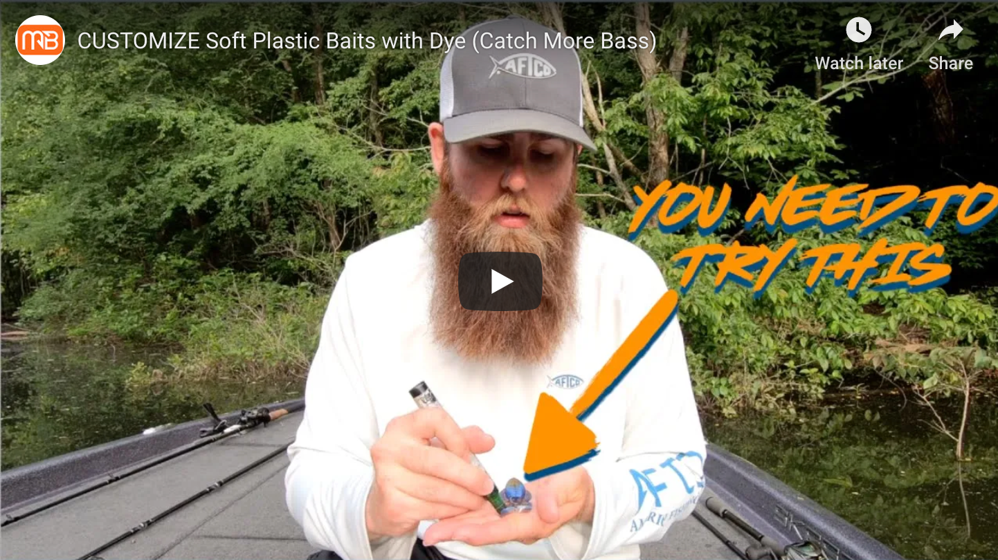 CUSTOMIZING Soft Plastic Baits Using Dye to Catch More Bass