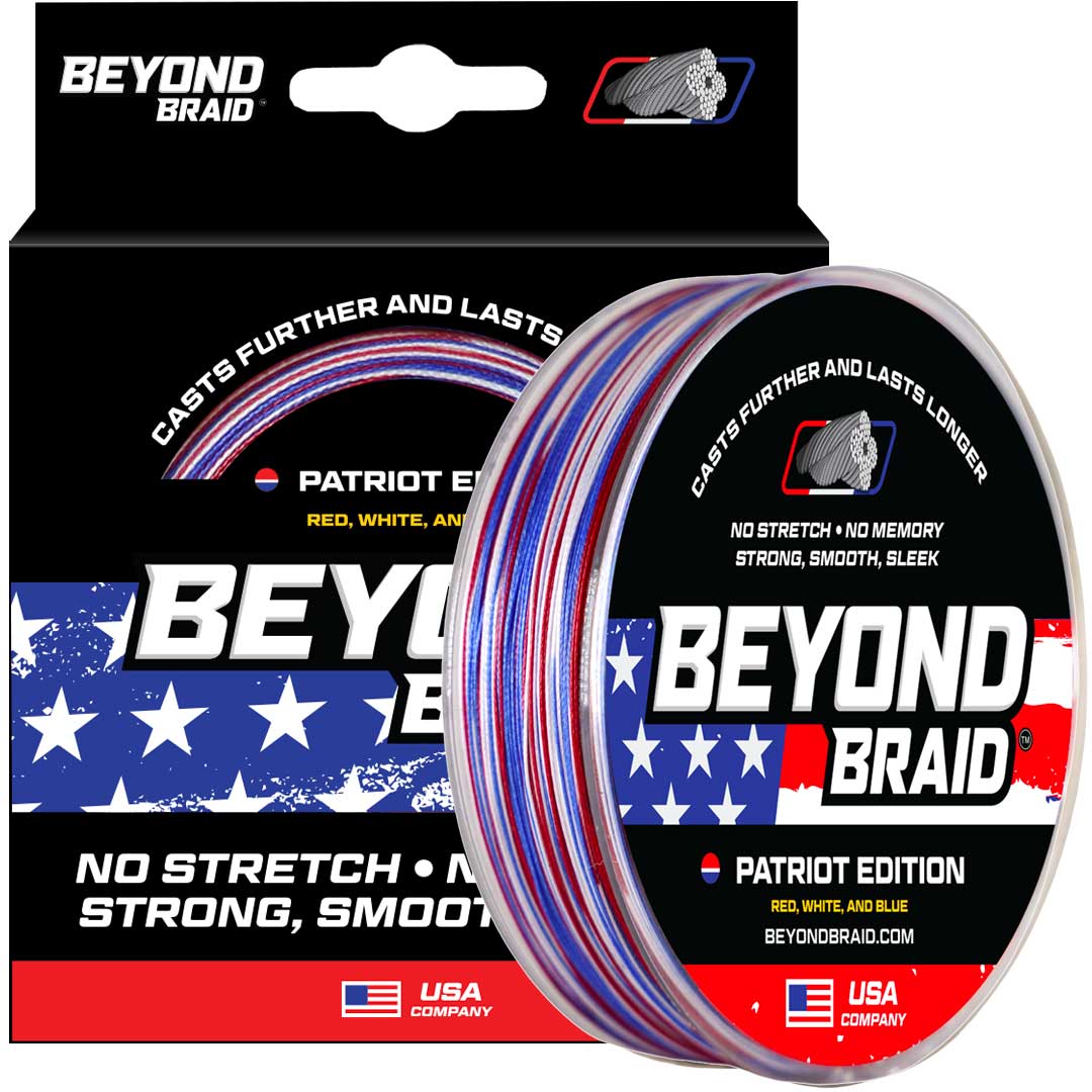 blue and white braided fishing line ProBraid NoFade Red, & Braded Reaction Tackle 500M 547Yds Camo Blue 10lb-300lb