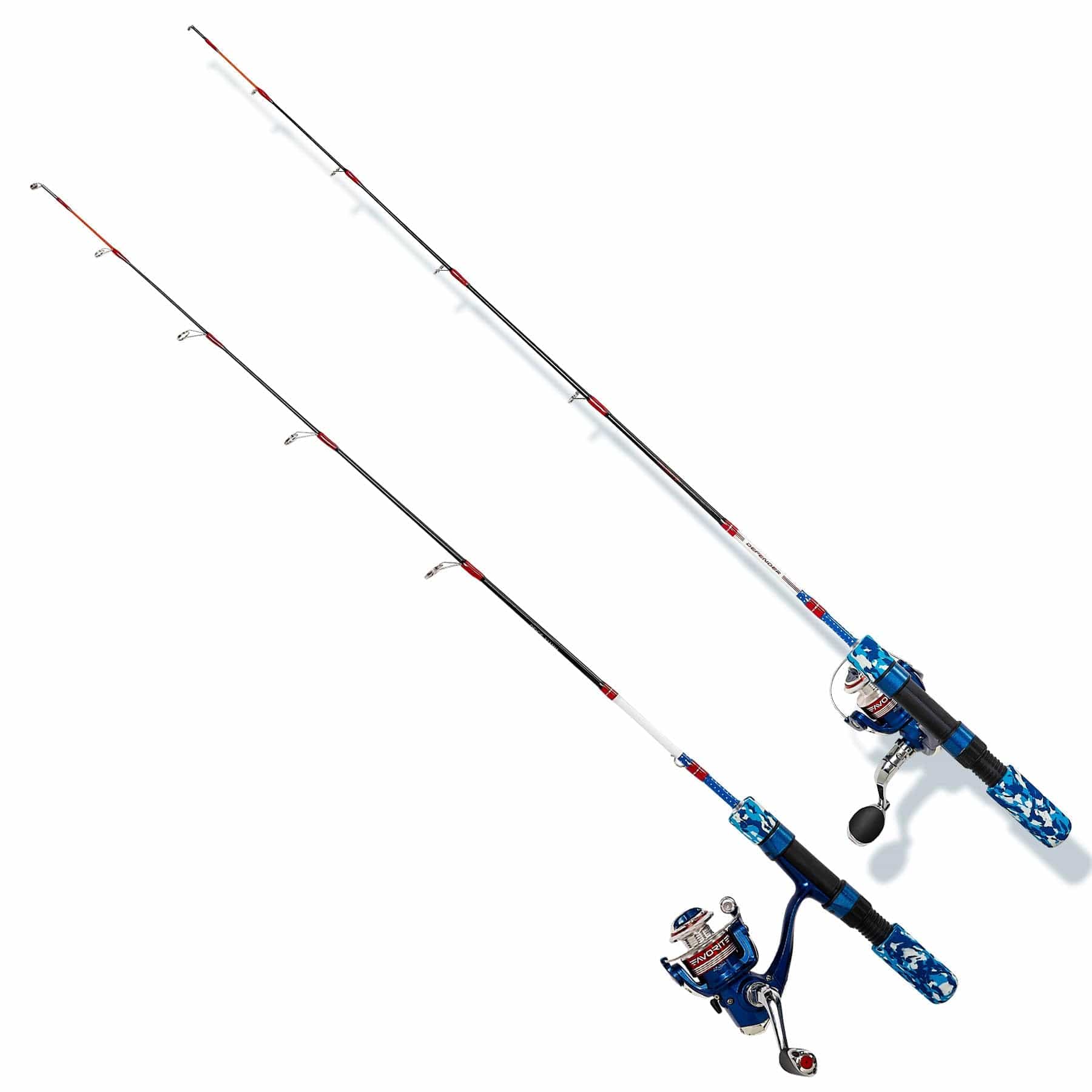 blue ice reel and fishing rod combo Defender 30