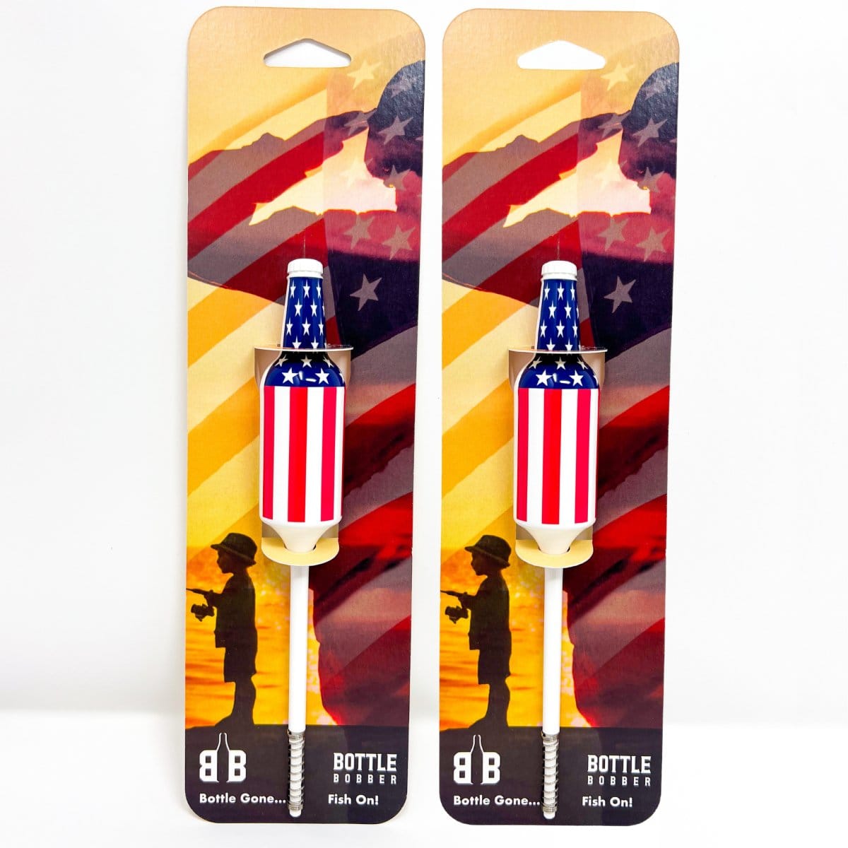 fishing gear usa Red, White, and Blue Fishing Bobbers - 2 Pack