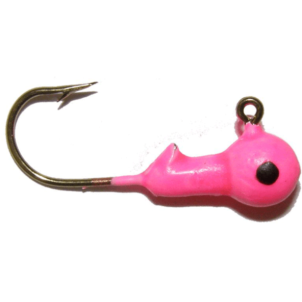 Eagle Claw Panfish Swimbait Head Jig - 1/32oz - Color Pink