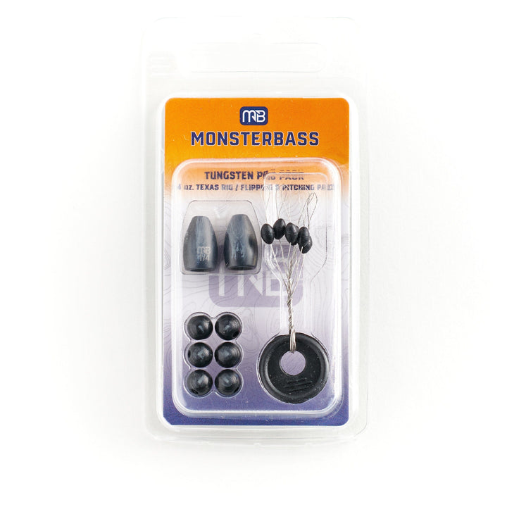 MONSTERBASS Weights 1/4oz Tungsten Pro Pack - Texas Rig / Flipping