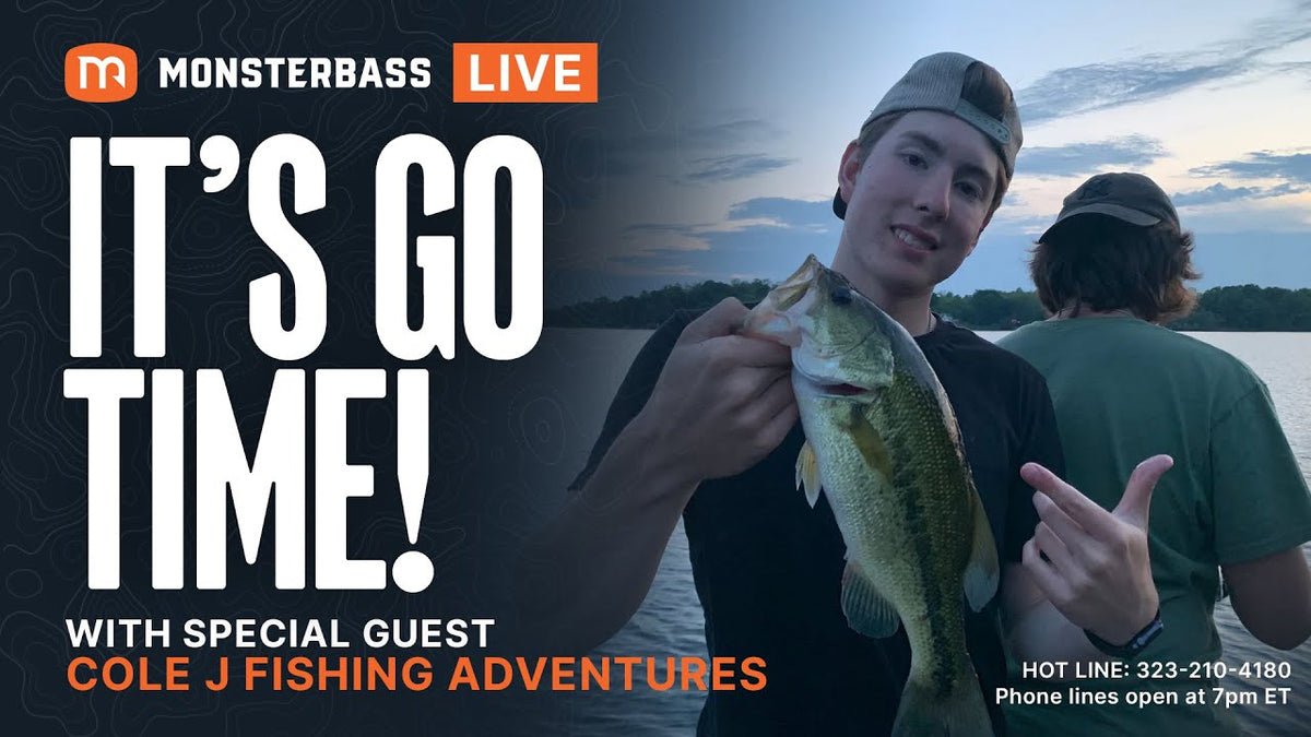 LIVE with Cole J Fishing – MONSTERBASS