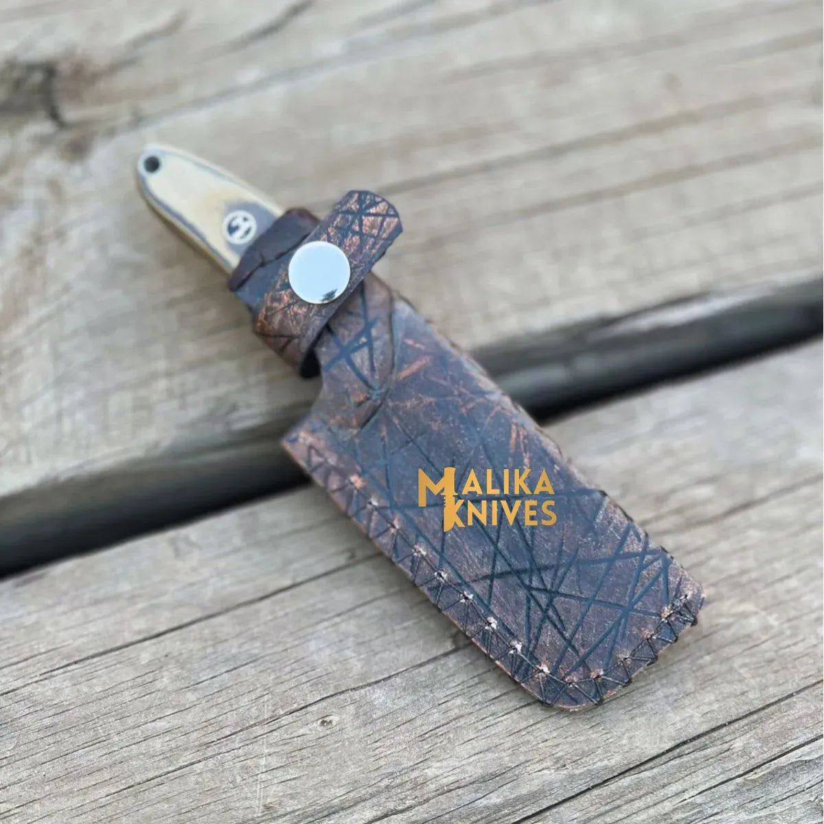 MALIKA KNIVES simple Handmade 3-Pointer EDC Knife: Unmatched Quality for Everyday Carry-0033