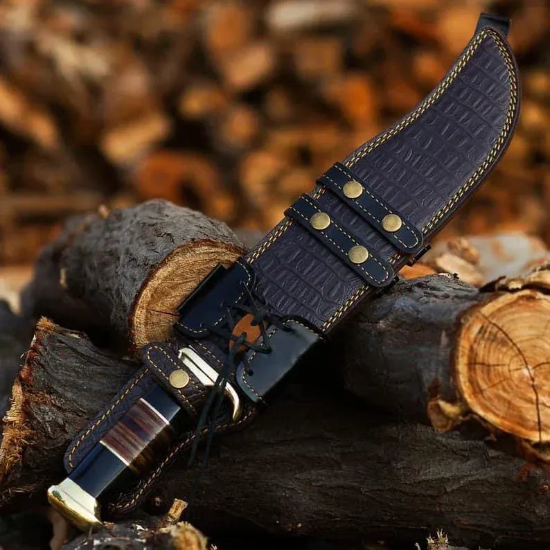 cskforged Dundee knife "Premium Handmade D2 Steel Crocodile Dundee Survival Knife"
