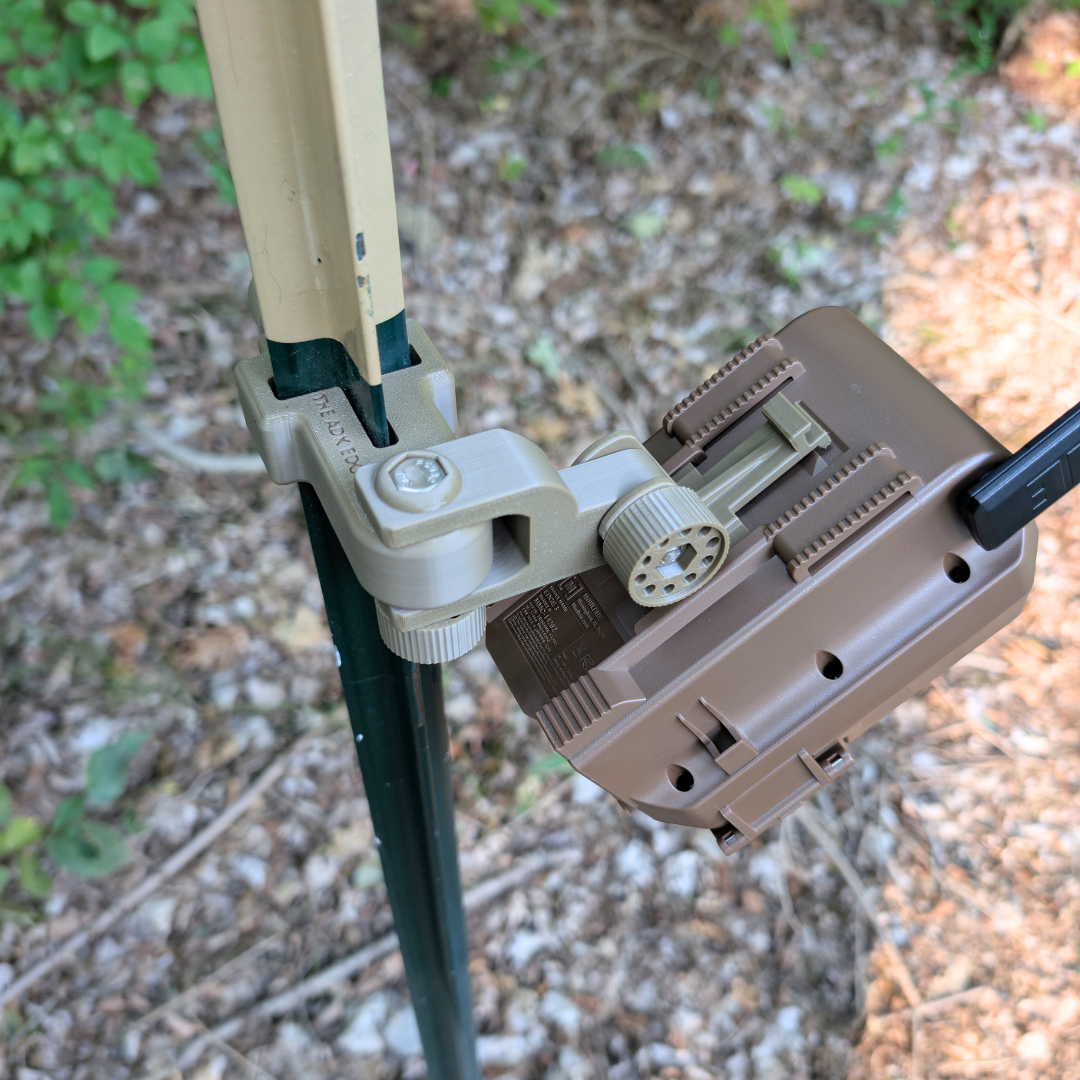 The ADK Edge APEX 360° Rotating T-Post Trail Camera Mount for Moultrie EDGE