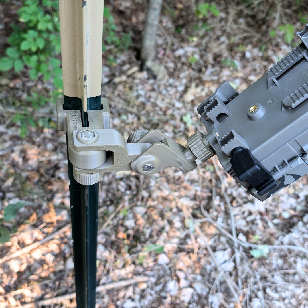The ADK Edge APEX 360° Rotating Universal T-Post Trail Camera Mount