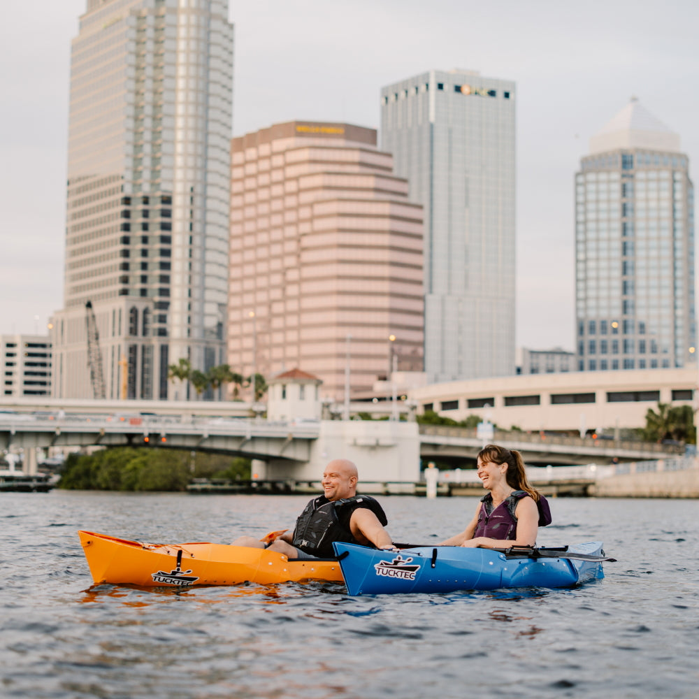 Labor Day Sale! Tucktec Pro Folding Kayak | Hard-Shell | 2-minute Set-up | Foldable, Portable Kayak