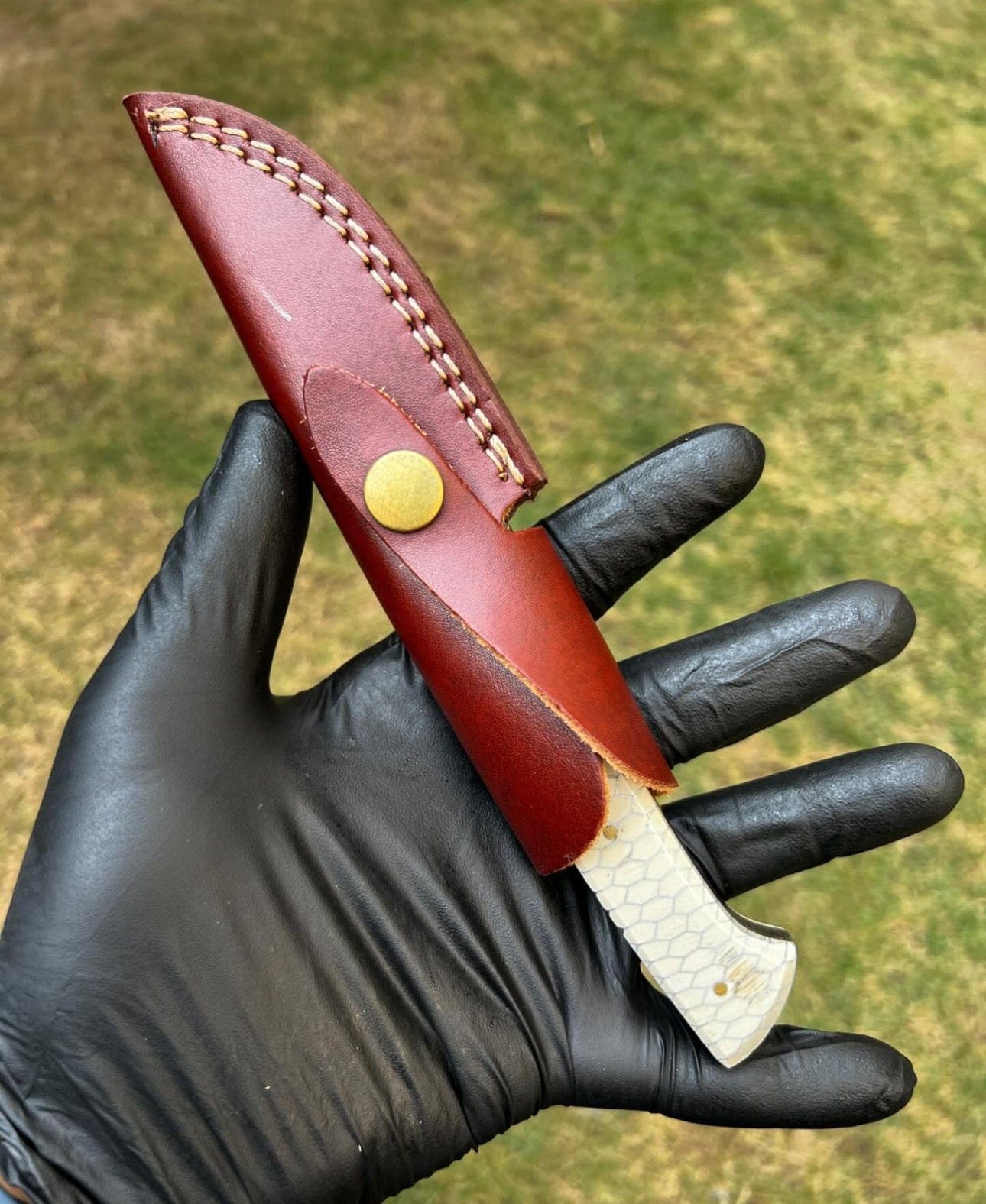cskforged Hunting knives Bumpy Johnson - Mahogany - Damascus knife- 10 inches
