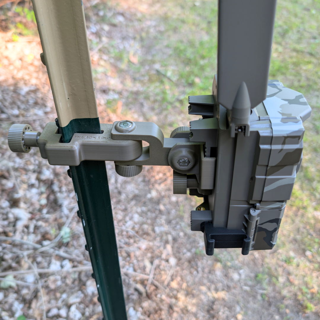 The ADK Edge APEX 360° Rotating T-Post Trail Camera Mount for Tactacam REVEAL 2 | 3