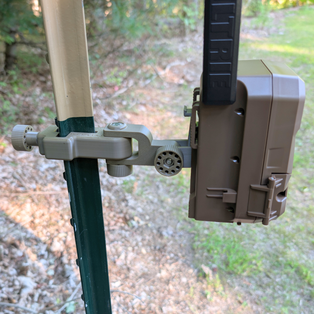 The ADK Edge APEX 360° Rotating T-Post Trail Camera Mount for Moultrie EDGE