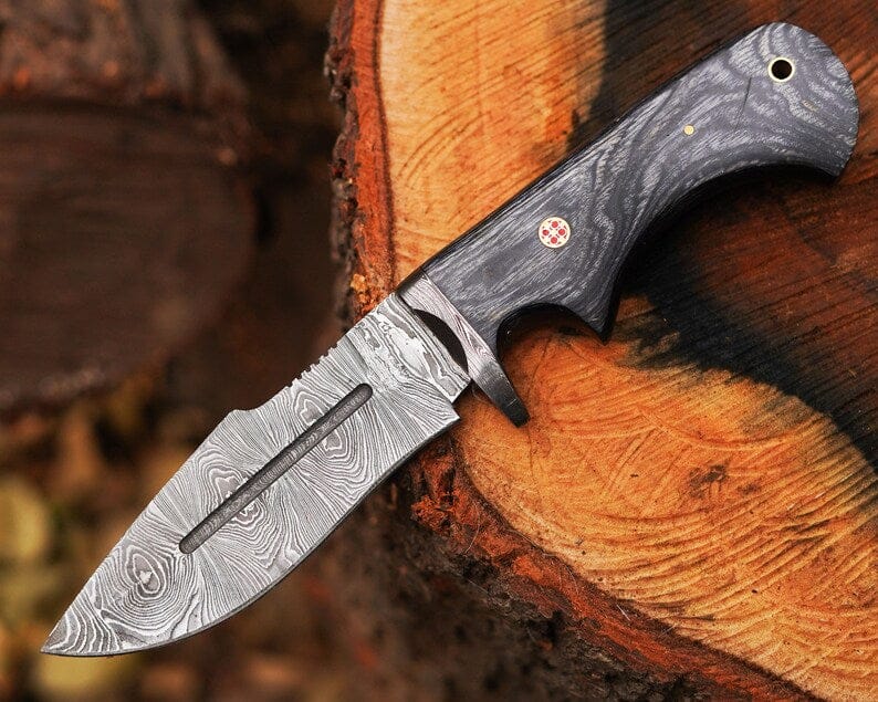 cskforged Hunting knives Bocat Damascus Steel Hunting Knife by cskforged