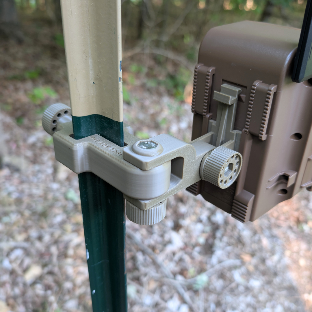 The ADK Edge APEX 360° Rotating T-Post Trail Camera Mount for Moultrie EDGE