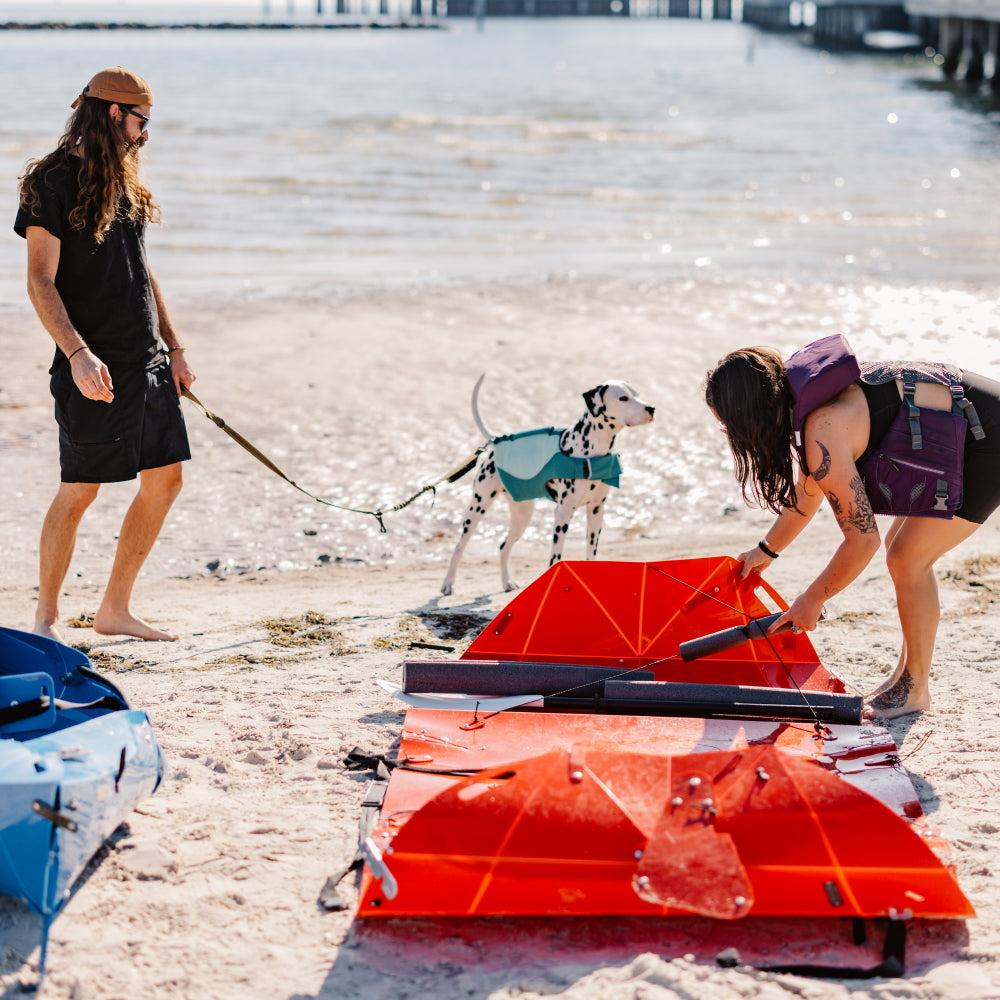 Labor Day Sale! Tucktec Pro Folding Kayak | Hard-Shell | 2-minute Set-up | Foldable, Portable Kayak