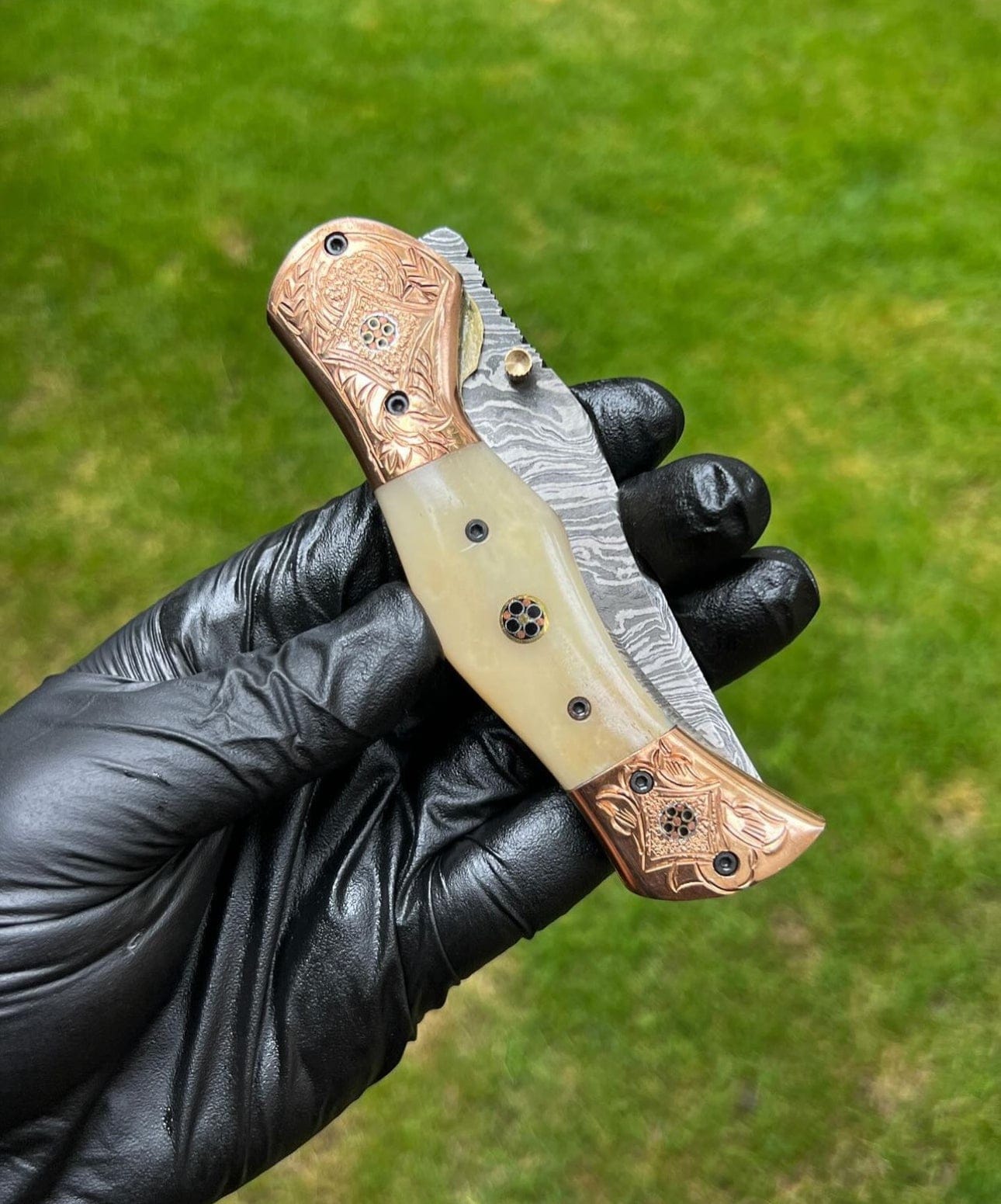 cskforged Folding Dmascus Pocket Knife/EDC Pocket Folding