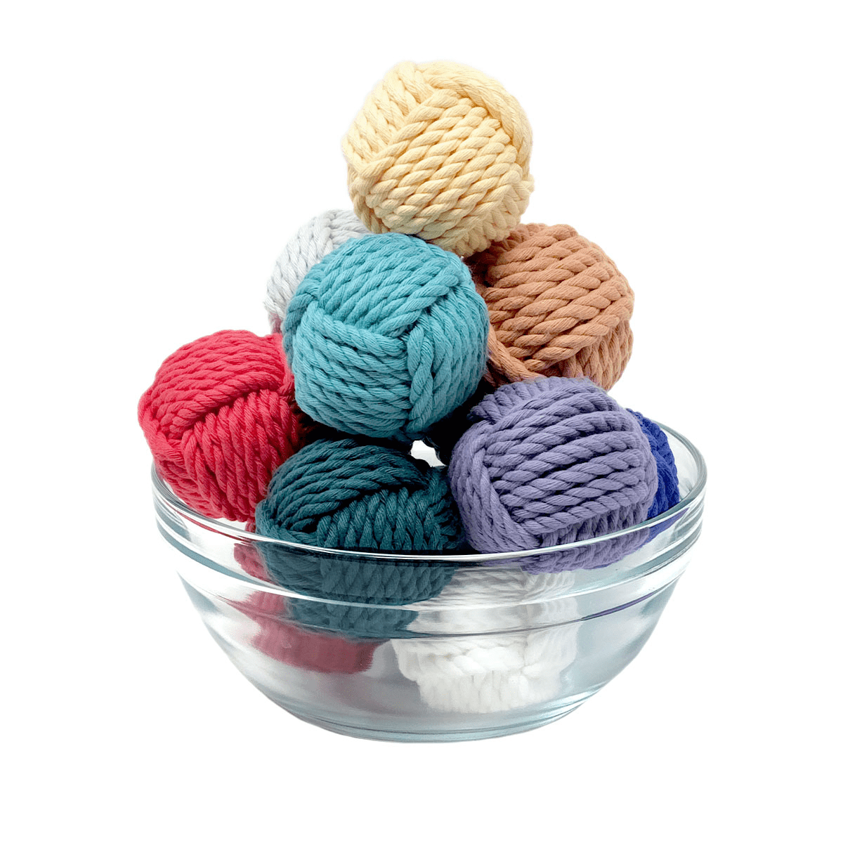 1.98mm Dip Dyed Cotton 3-Strand-Rope