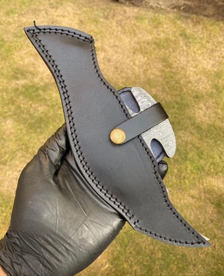 cskforged Camping knife NEW HANDMADE DAMASCUS KNUCKLE