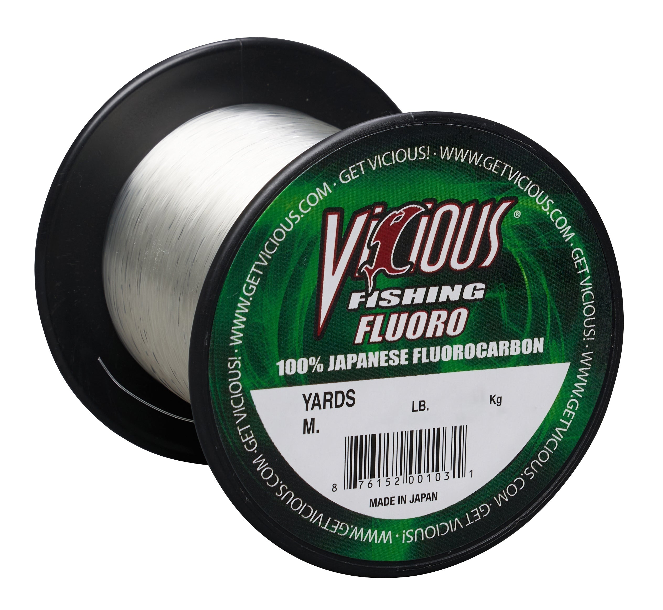Vicious Fishing Fluorocarbon 500 Vicious 100% Japanese Fluoro - 6 Lb Test