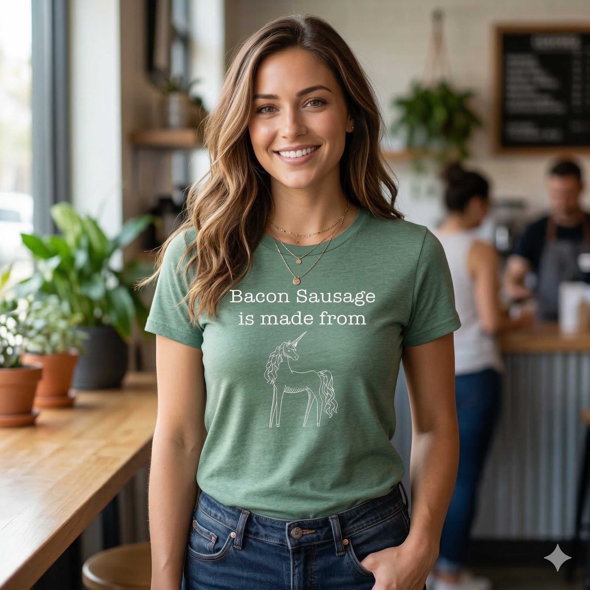 T-Shirt: Bacon Sausage is Made From...