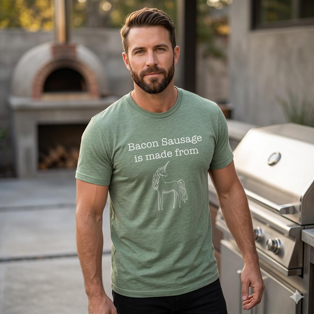 T-Shirt: Bacon Sausage is Made From...