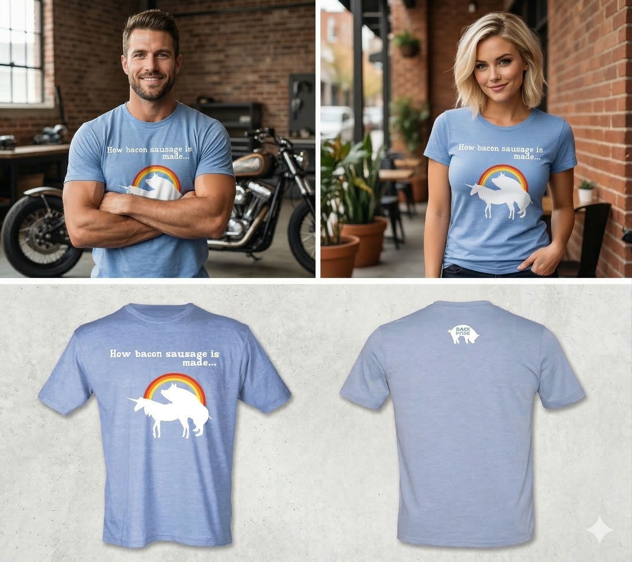 T-Shirt:  How Bacon Sausage is Made...