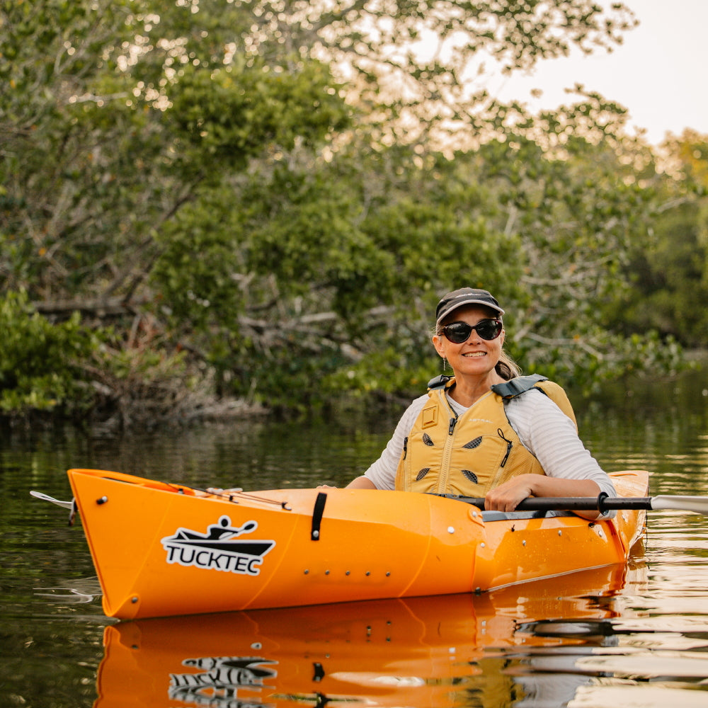Labor Day Sale! Tucktec Pro Folding Kayak | Hard-Shell | 2-minute Set-up | Foldable, Portable Kayak