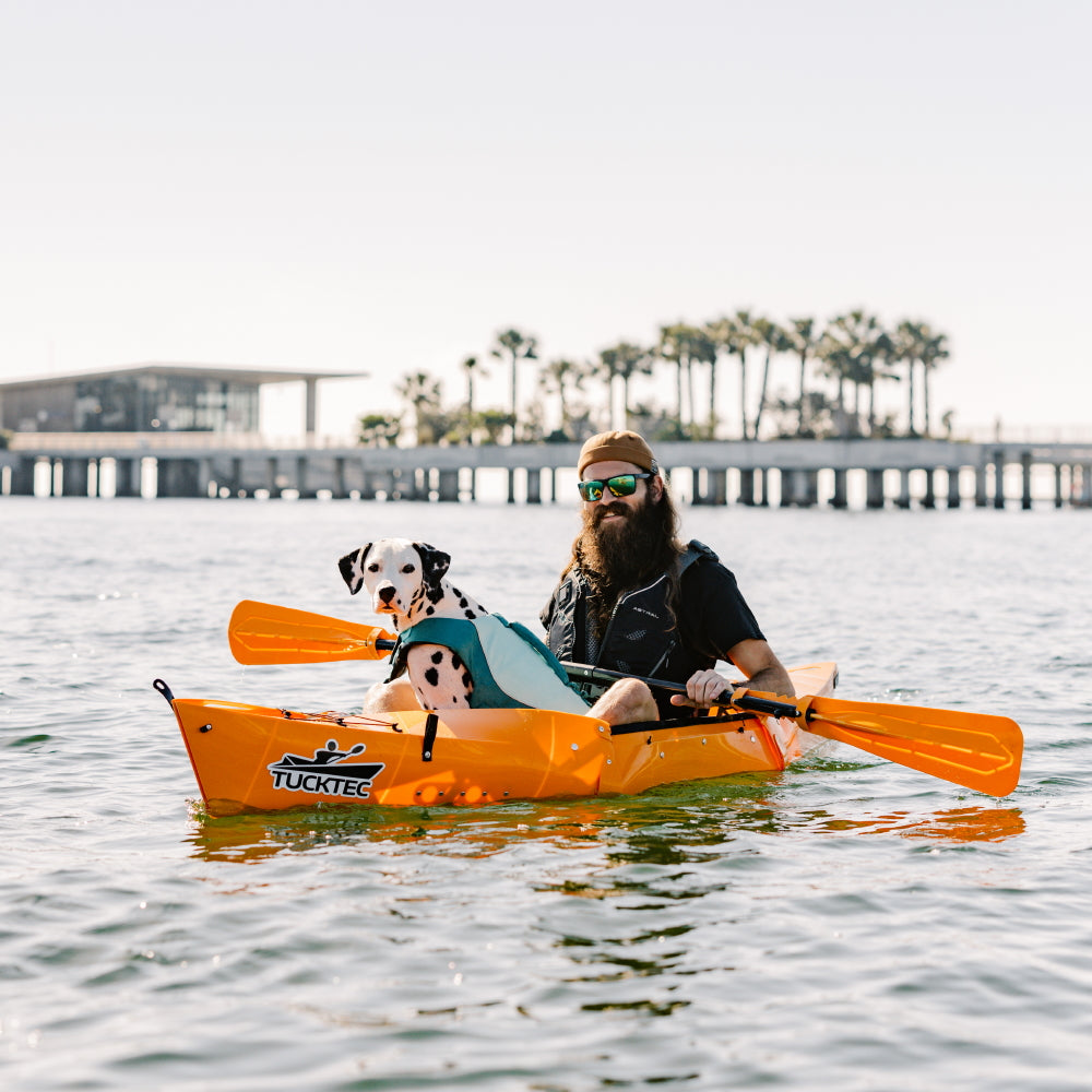 Labor Day Sale! Tucktec Pro Folding Kayak | Hard-Shell | 2-minute Set-up | Foldable, Portable Kayak
