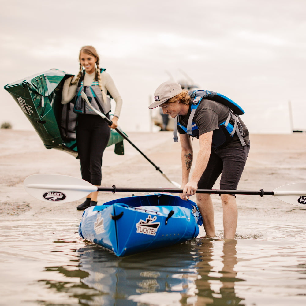 Labor Day Sale! Tucktec Pro Folding Kayak | Hard-Shell | 2-minute Set-up | Foldable, Portable Kayak
