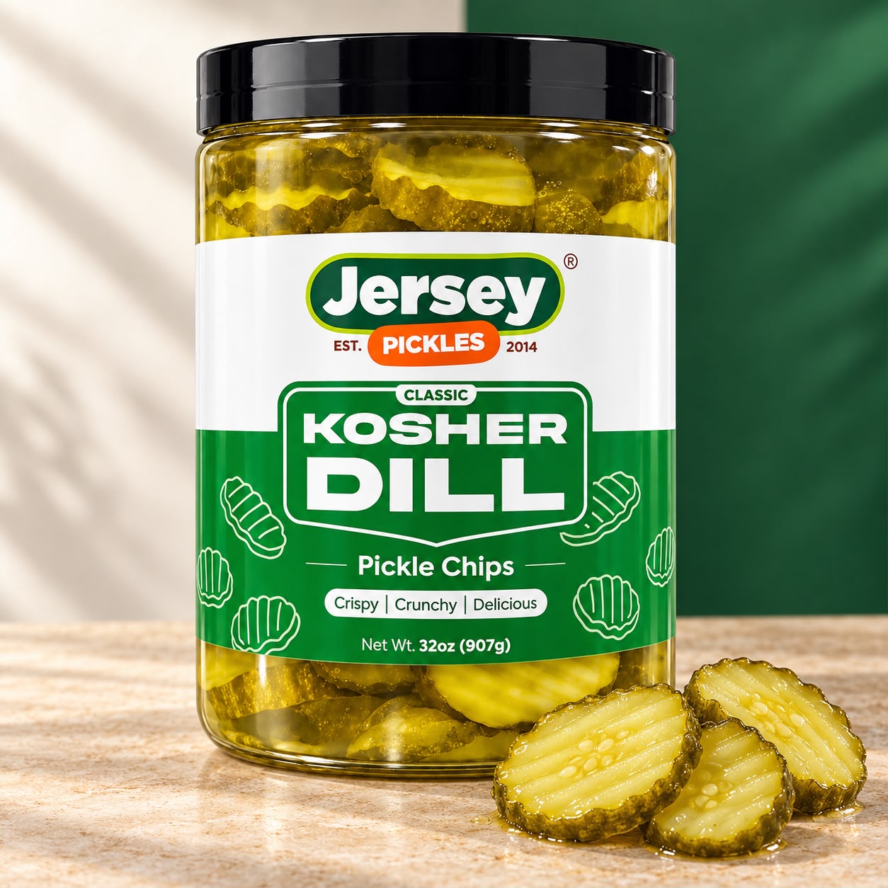 Kosher Dill Pickle Chips