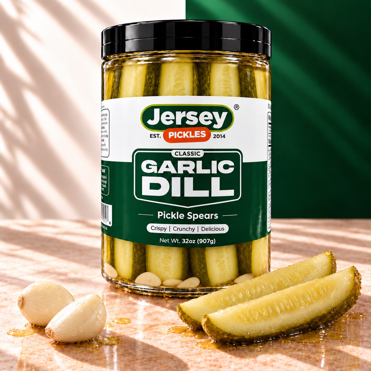 Fresh Garlic Dill Pickle Spears