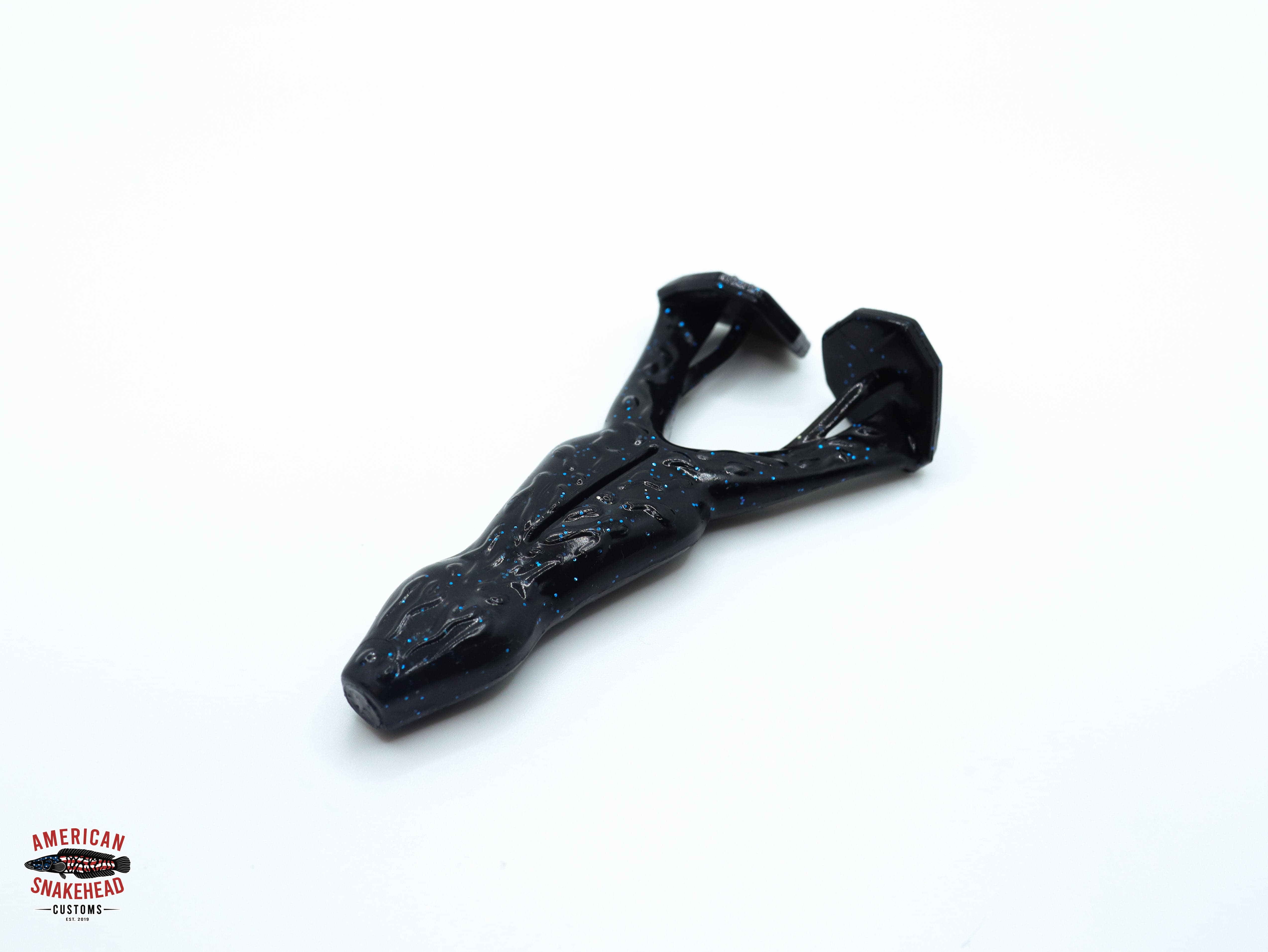 American Snakehead Customs LLC Frogs Black N' Blue Frankenfrog