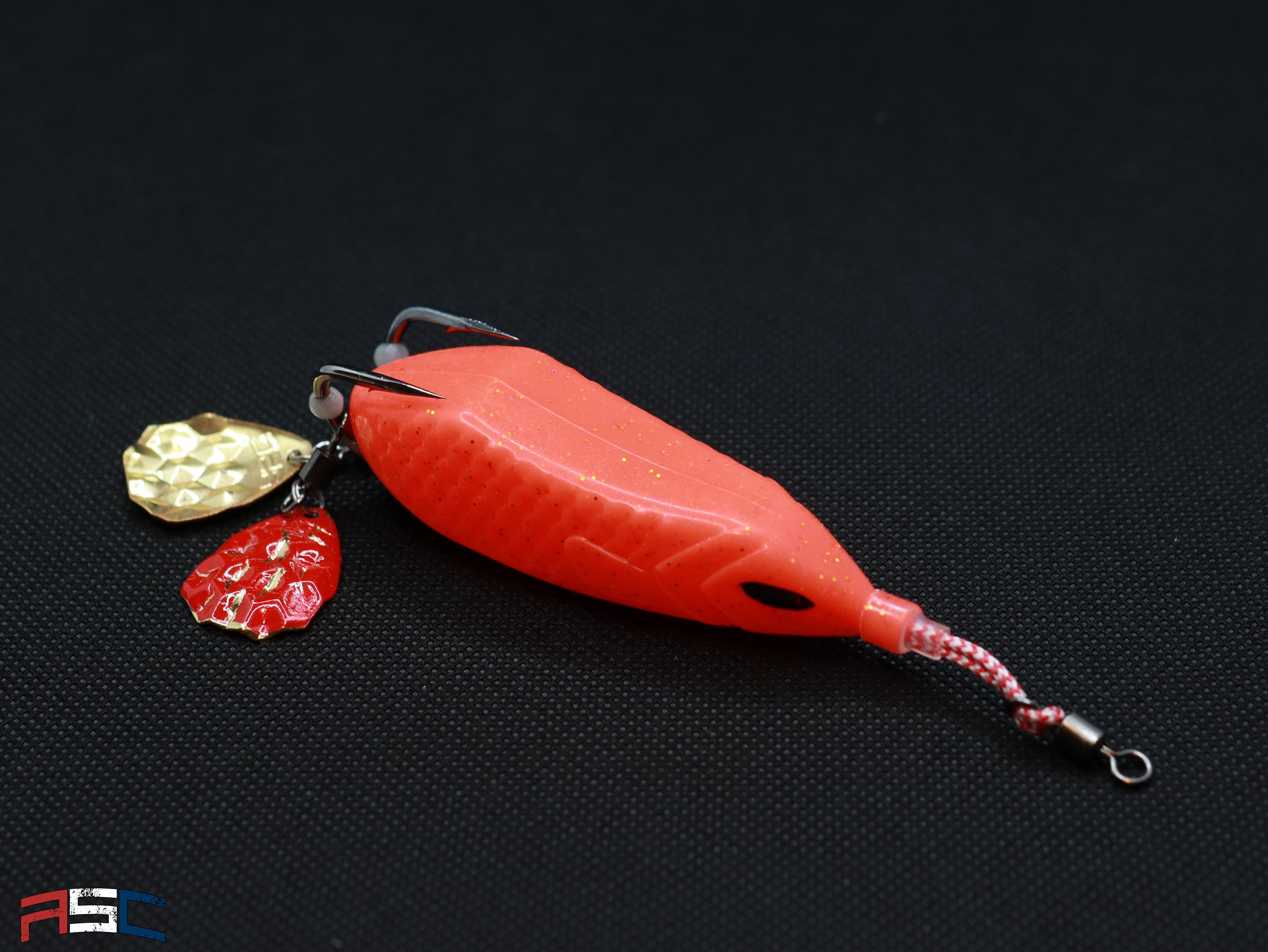 American Snakehead Customs LLC Frogs Double Hex Colorado / Fire Snek Frog