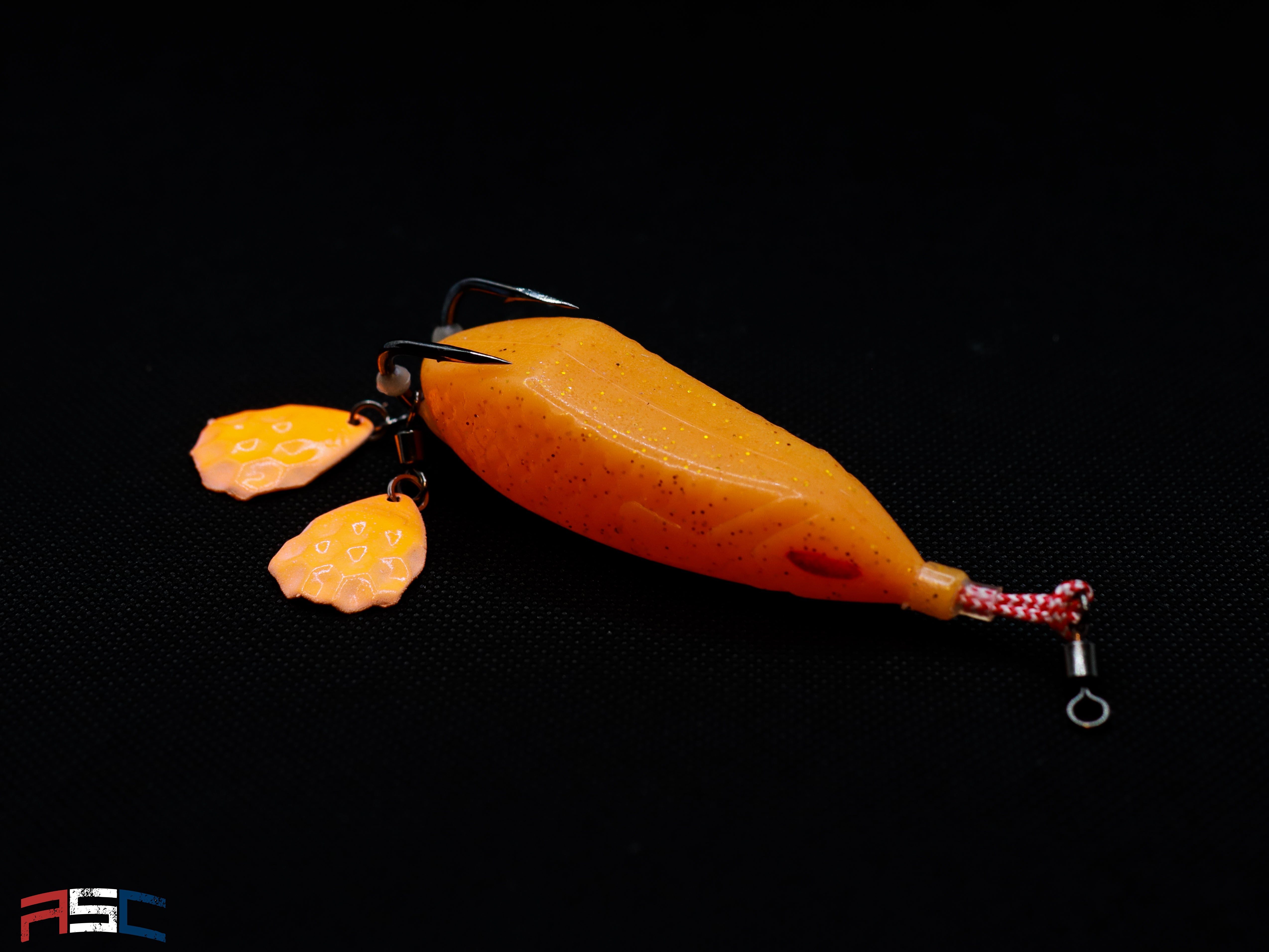 American Snakehead Customs LLC Frogs Double Hex Colorado / Florida Orange Snek Frog
