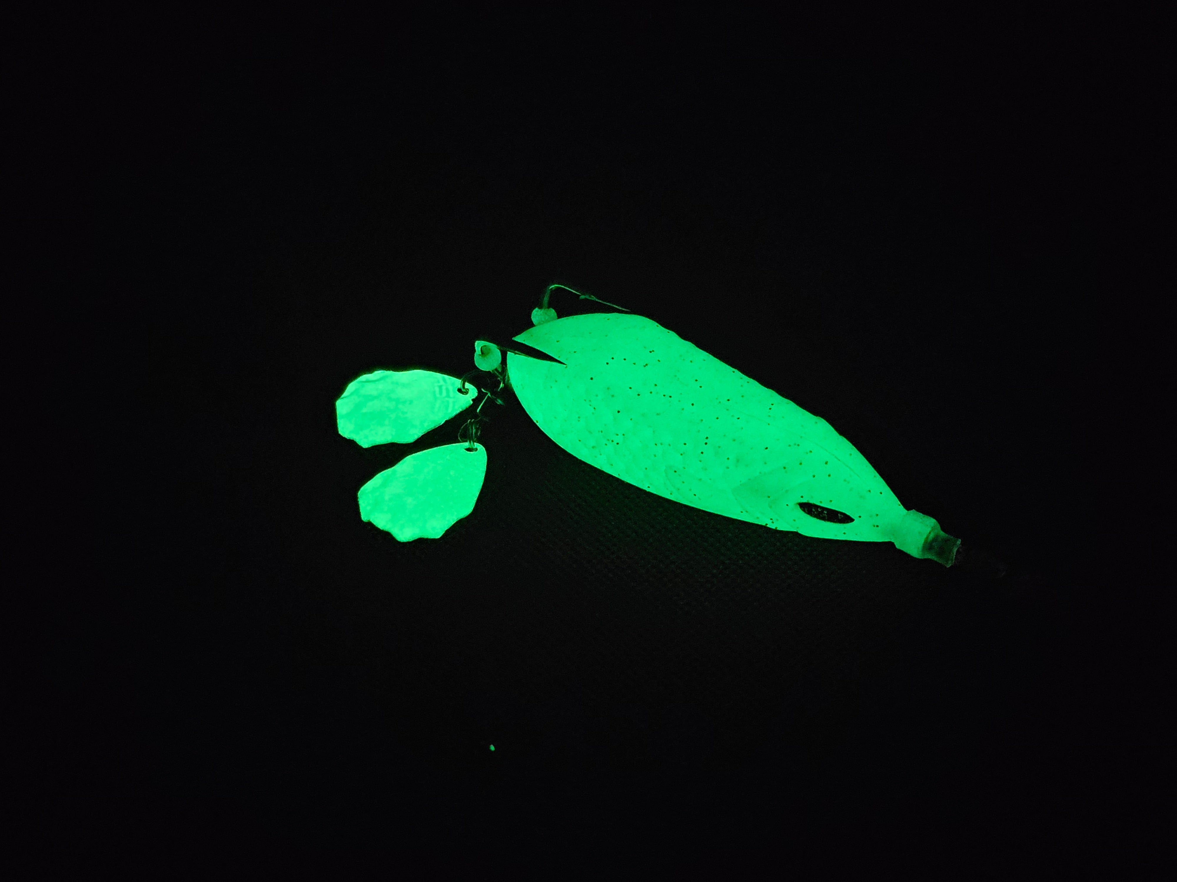 American Snakehead Customs LLC Frogs Double Hex Colorado / Green Glow Snek Frog