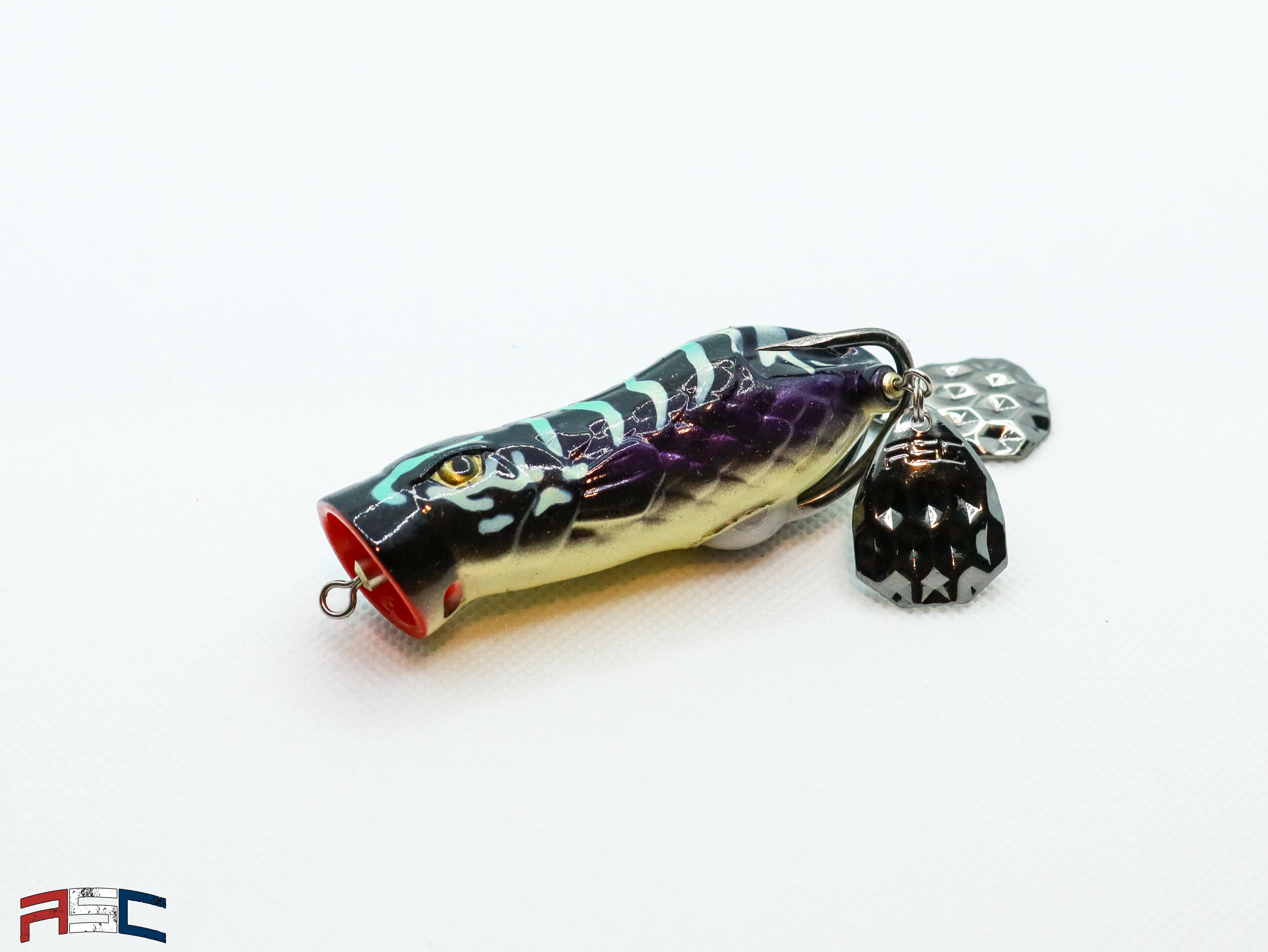 American Snakehead Customs LLC Frogs Double Hex Colorado / Toman Pop N' Snek Frog