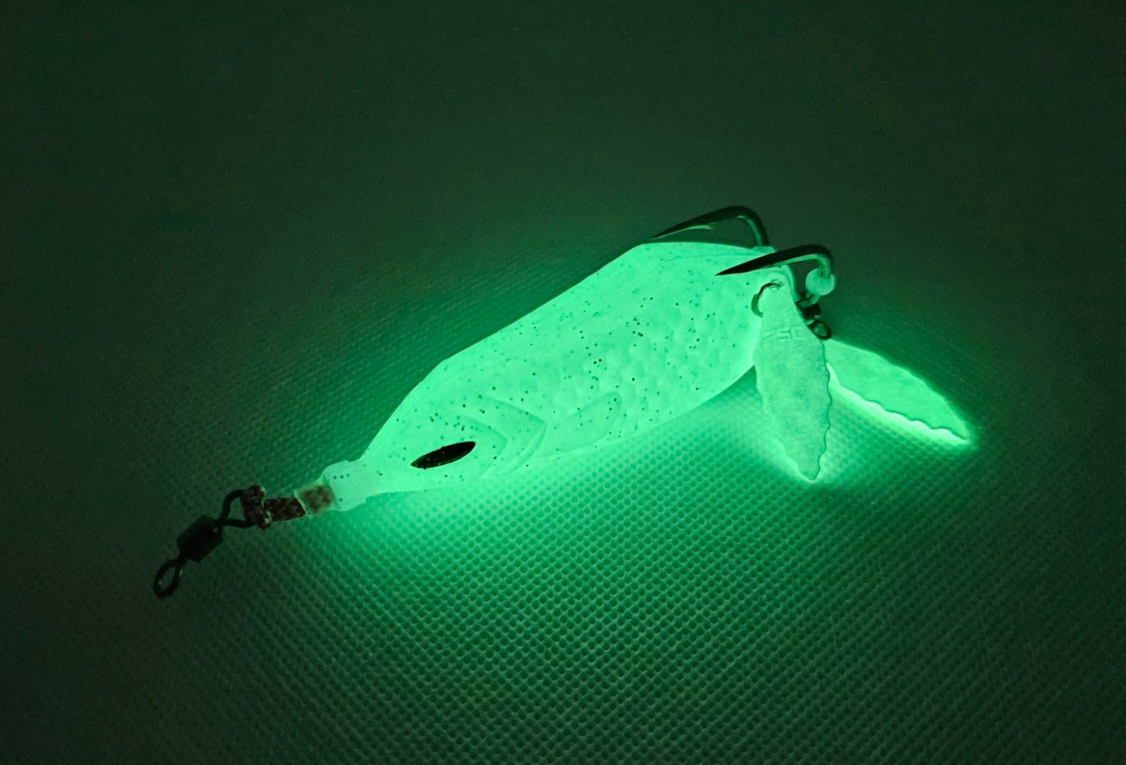 American Snakehead Customs LLC Frogs Double Kunai / Green Glow Snek Frog