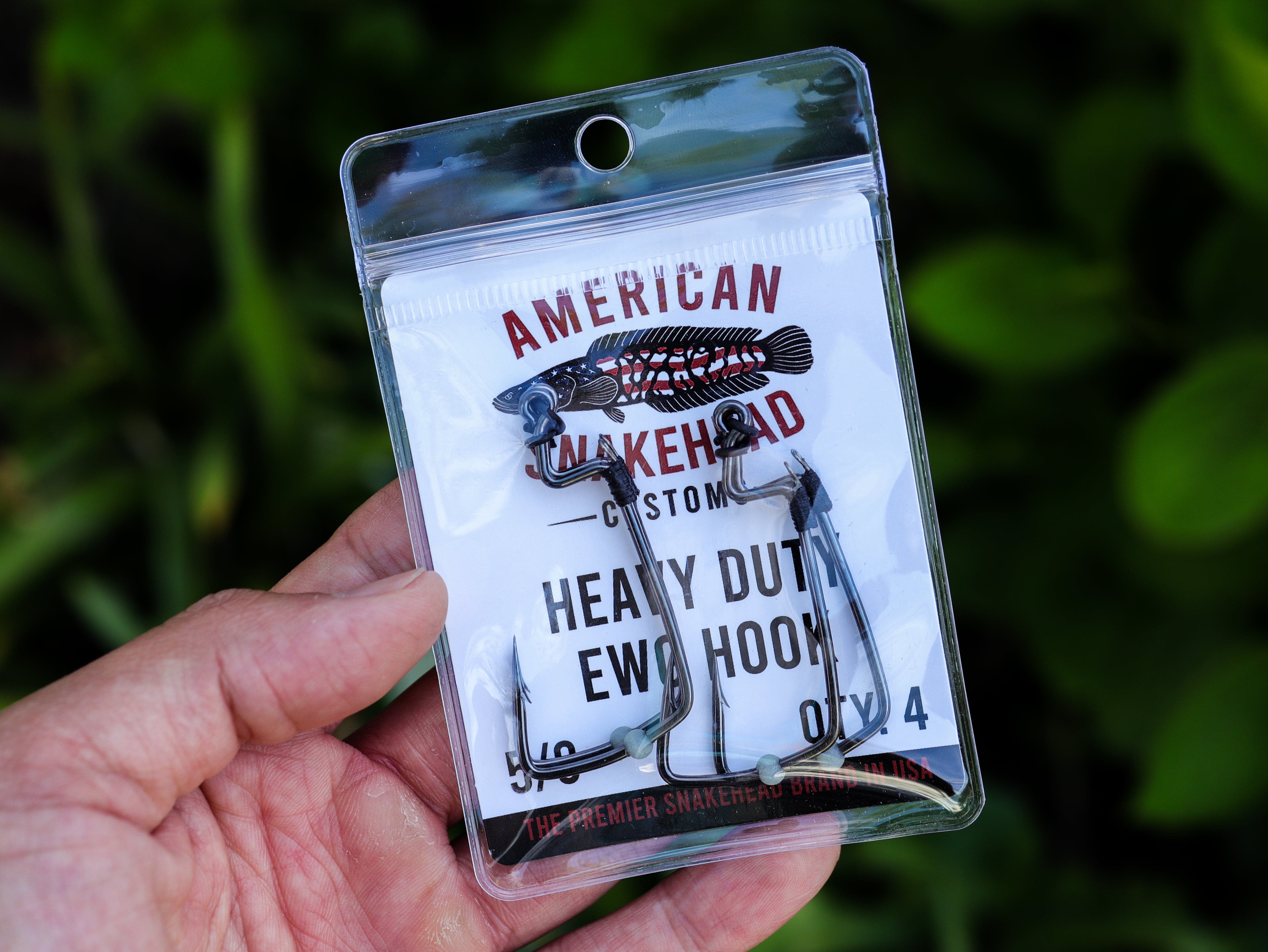 American Snakehead Customs LLC Hooks 5/0 ASC Heavy Duty EWG Hook