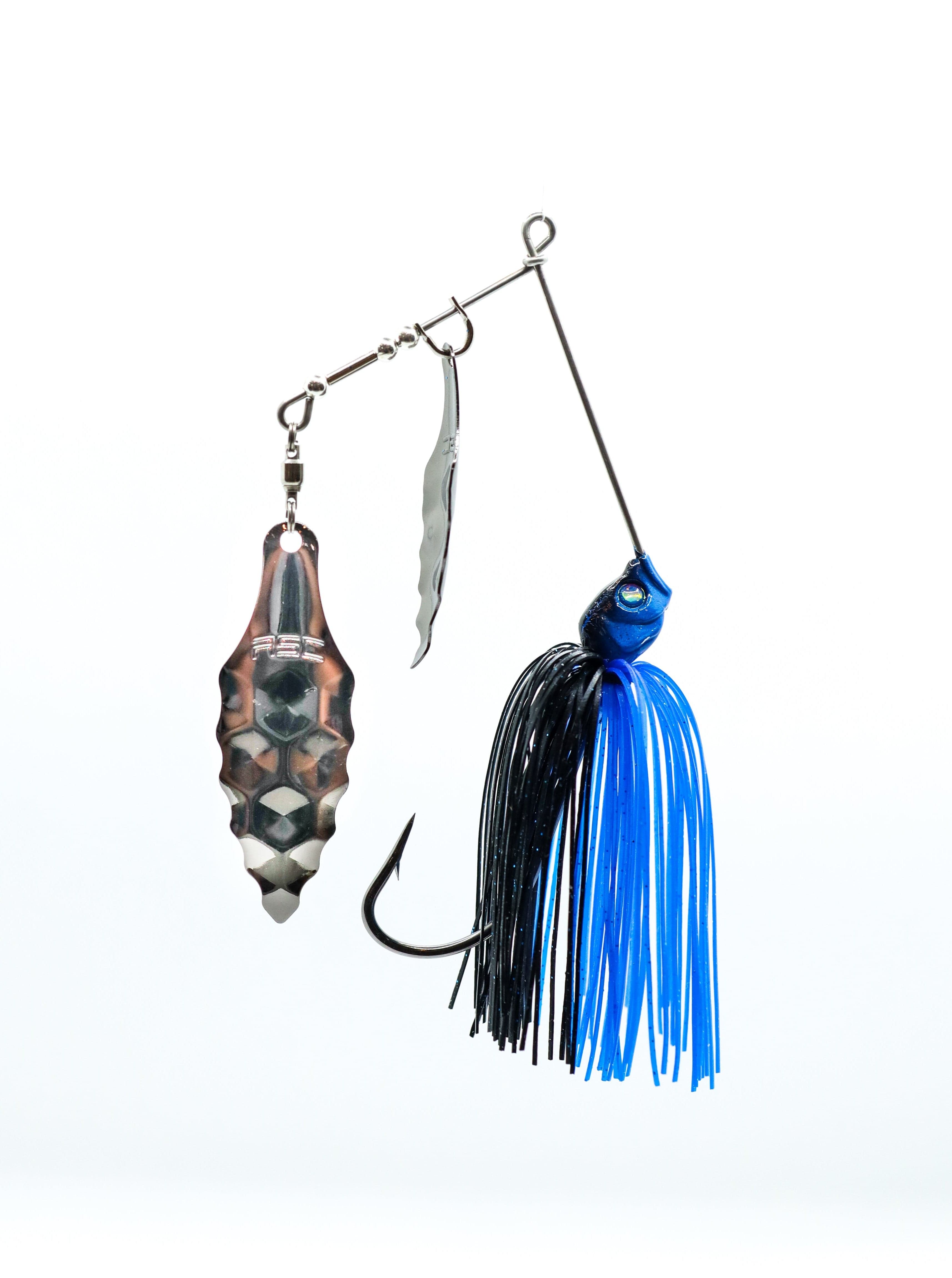 American Snakehead Customs LLC Spinnerbaits 3/8 oz / Blue Magic Cobra Spinnerbait V2.0 (Kunai Blade)