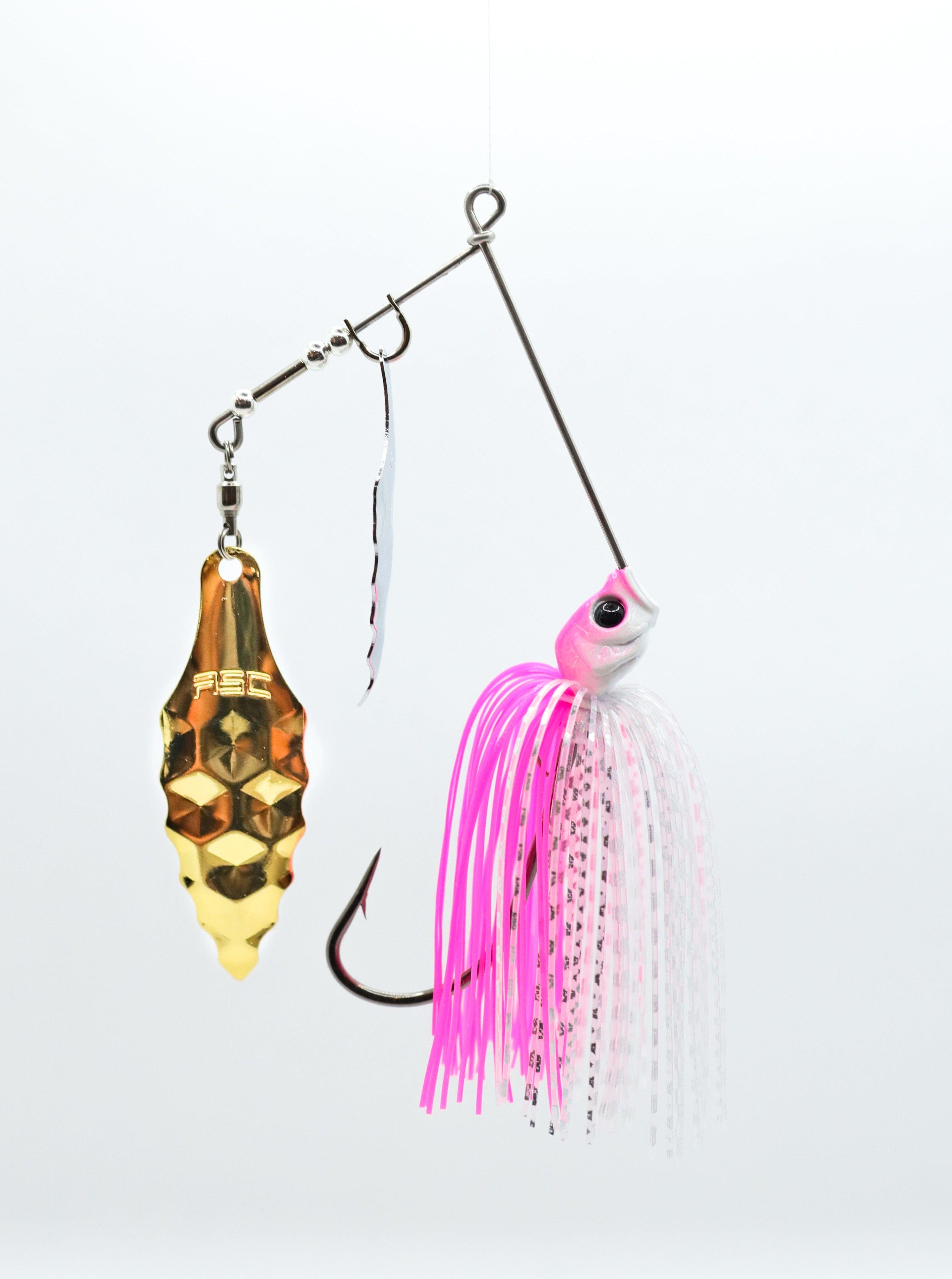 American Snakehead Customs LLC Spinnerbaits 3/8 oz / Flamingo Cobra Spinnerbait V2.0 (Kunai Blade)