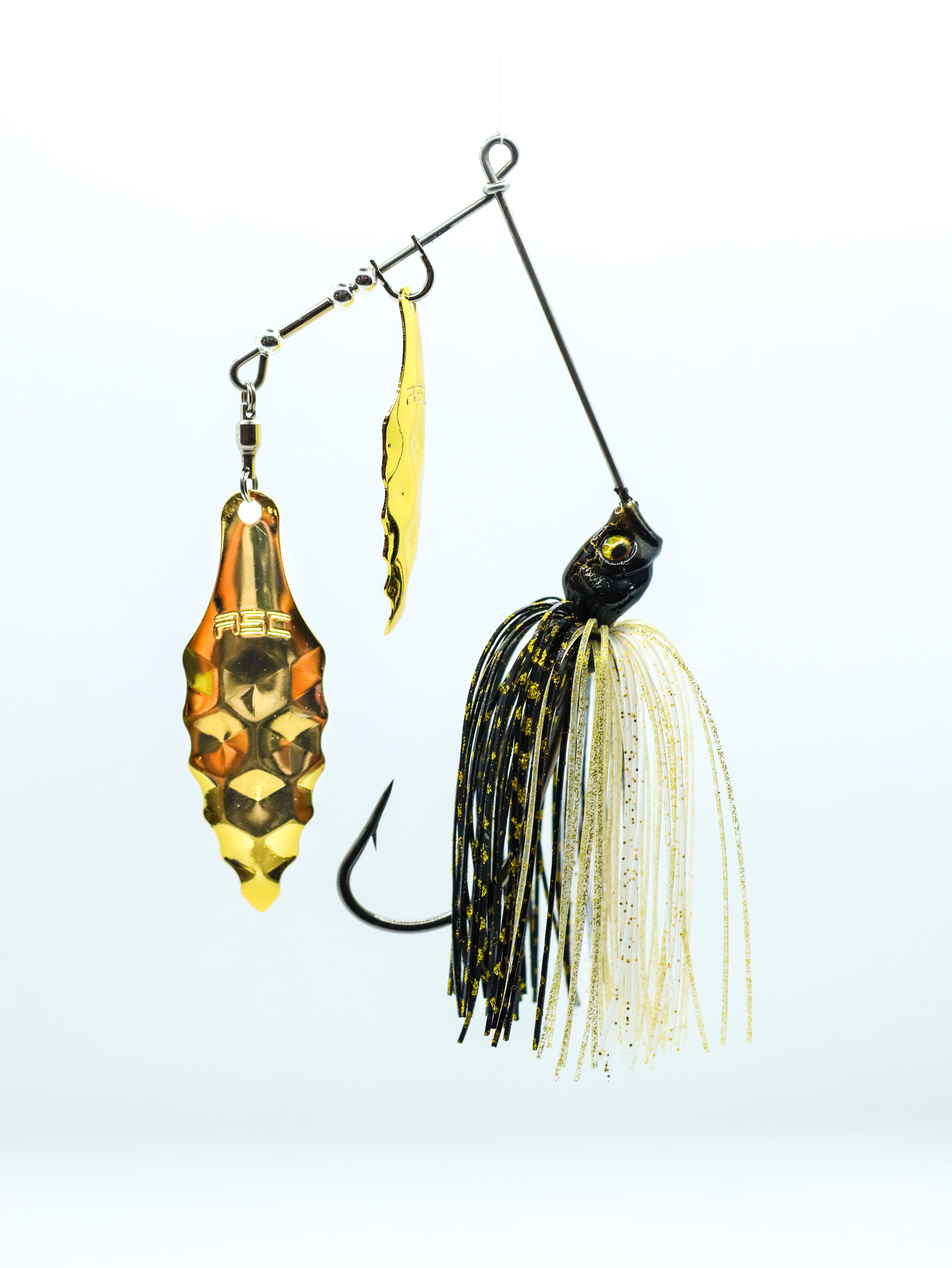 American Snakehead Customs LLC Spinnerbaits 3/8 oz / Gold Mine Cobra Spinnerbait V2.0 (Kunai Blade)