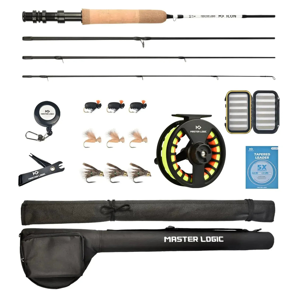 Fly Fishing Rod Reel Combos Starter Kit Fly Fishing Complete Starter P ...