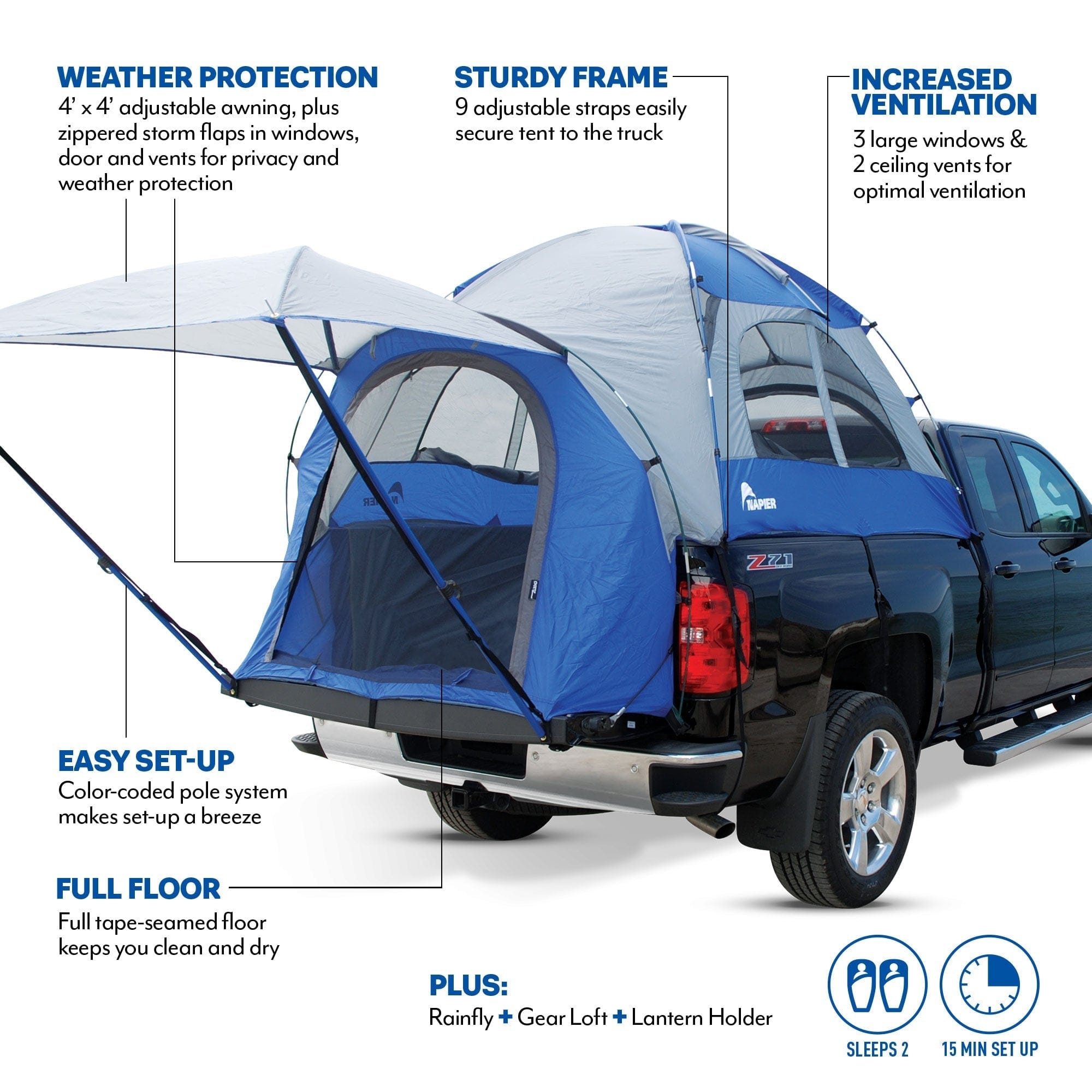 Backcountry Sportsman Backroadz Truck Tent (13 Series)