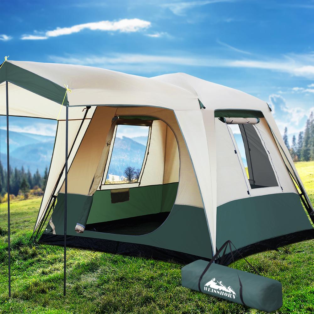 Backcountry Sportsman Home & Garden Weisshorn Instant Up Camping Tent 4 Person Pop up Tents Family Hiking