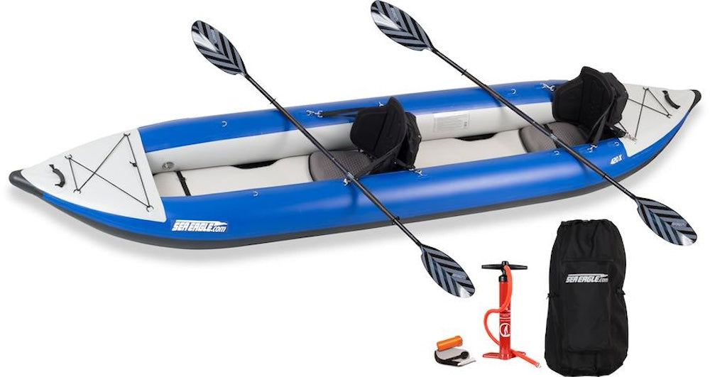 Backcountry Sportsman Inflatable Kayaks The 420x Explorer Inflatable Kayak - Pro Carbon Package