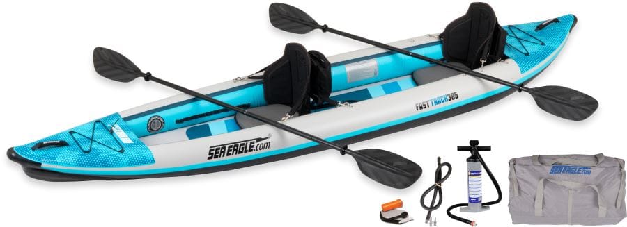 Backcountry Sportsman Kayaks The 385ft FastTrack V-bottom Inflatable Kayak - Pro Carbon Package