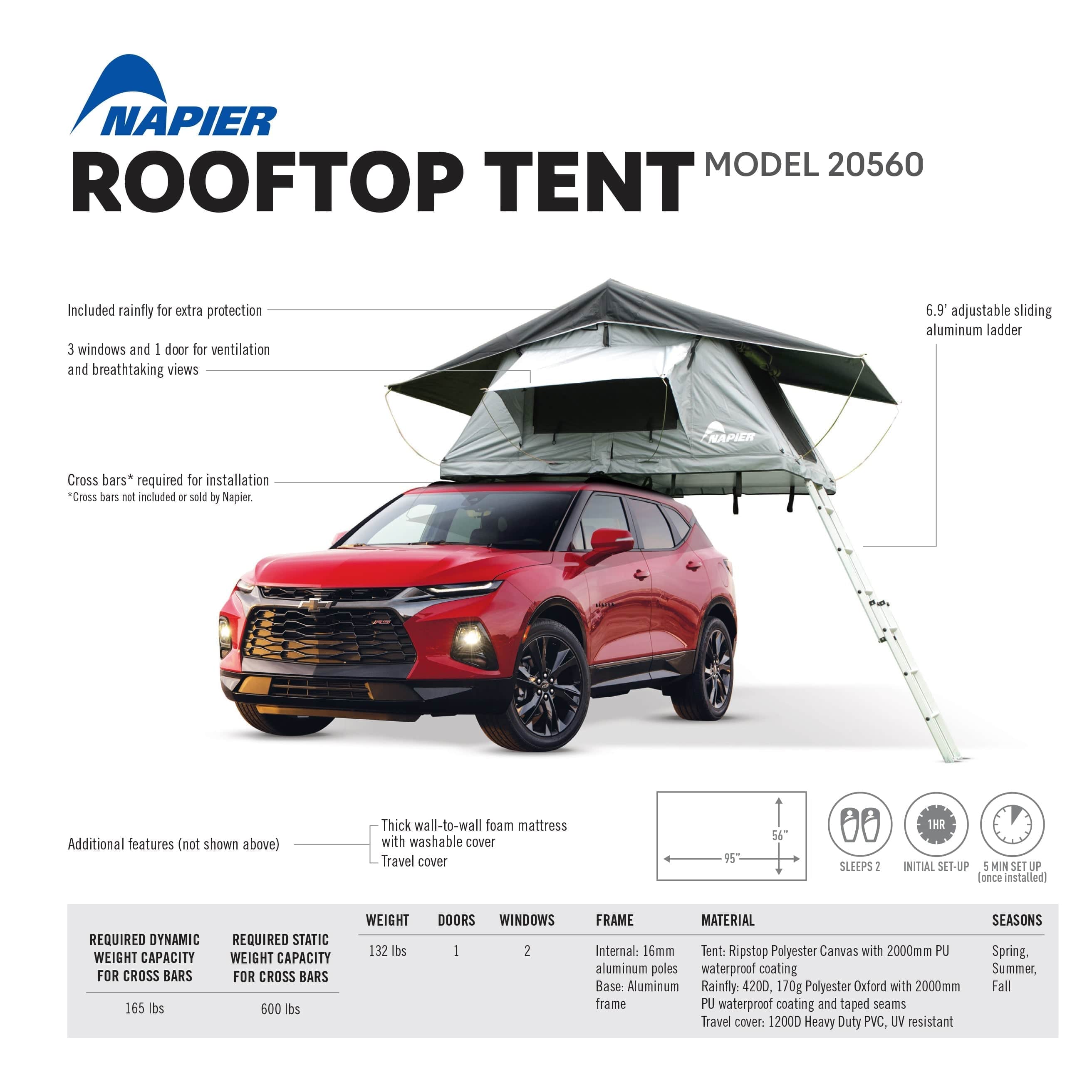 Backcountry Sportsman Tent Napier Rooftop Tent