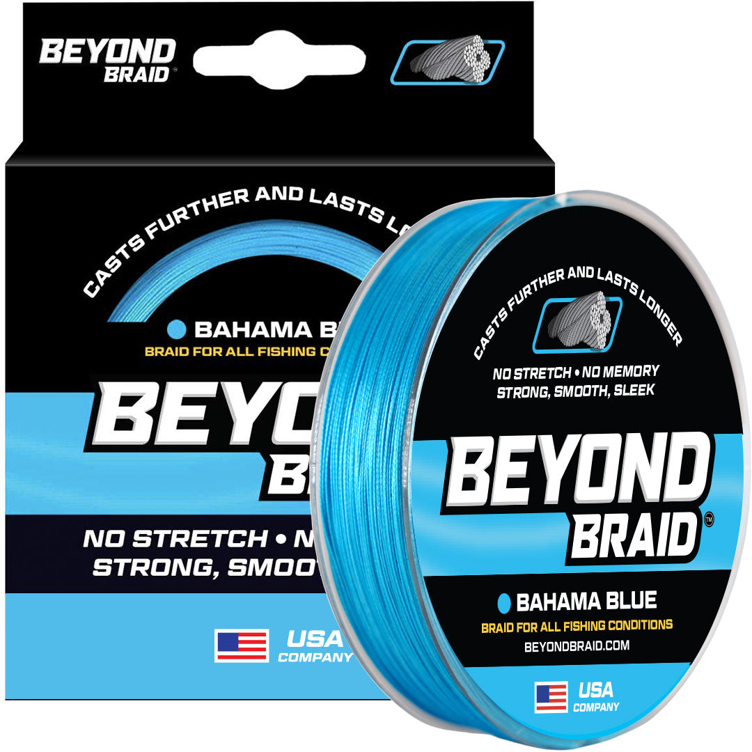Beyond Braid Braid Bahama Blue / 15LB All Purpose 4X Braid - 300 Yards