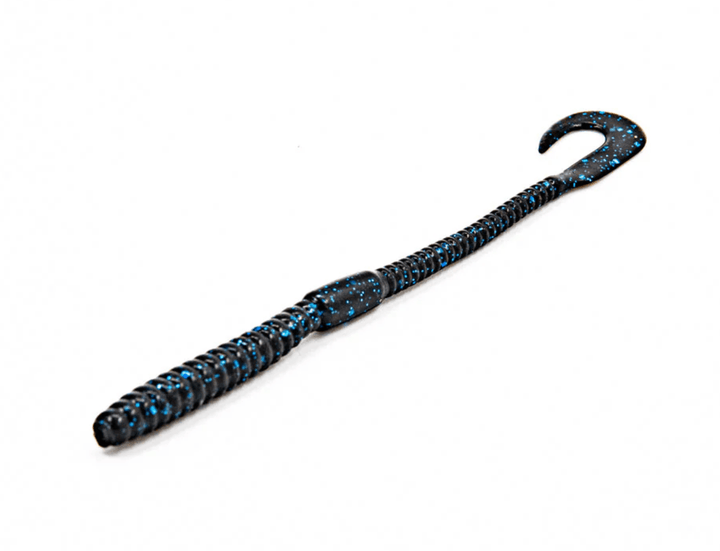 Bassmooch Craws & Creatures Black and Blue Lil' Jay Worm