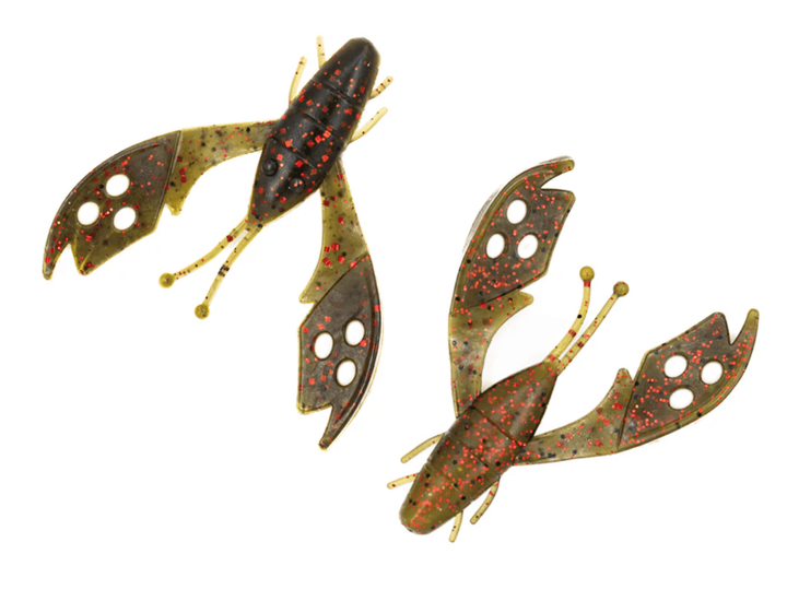 Bassmooch Craws & Creatures Red Flake Magic Baby Swiss Chunk