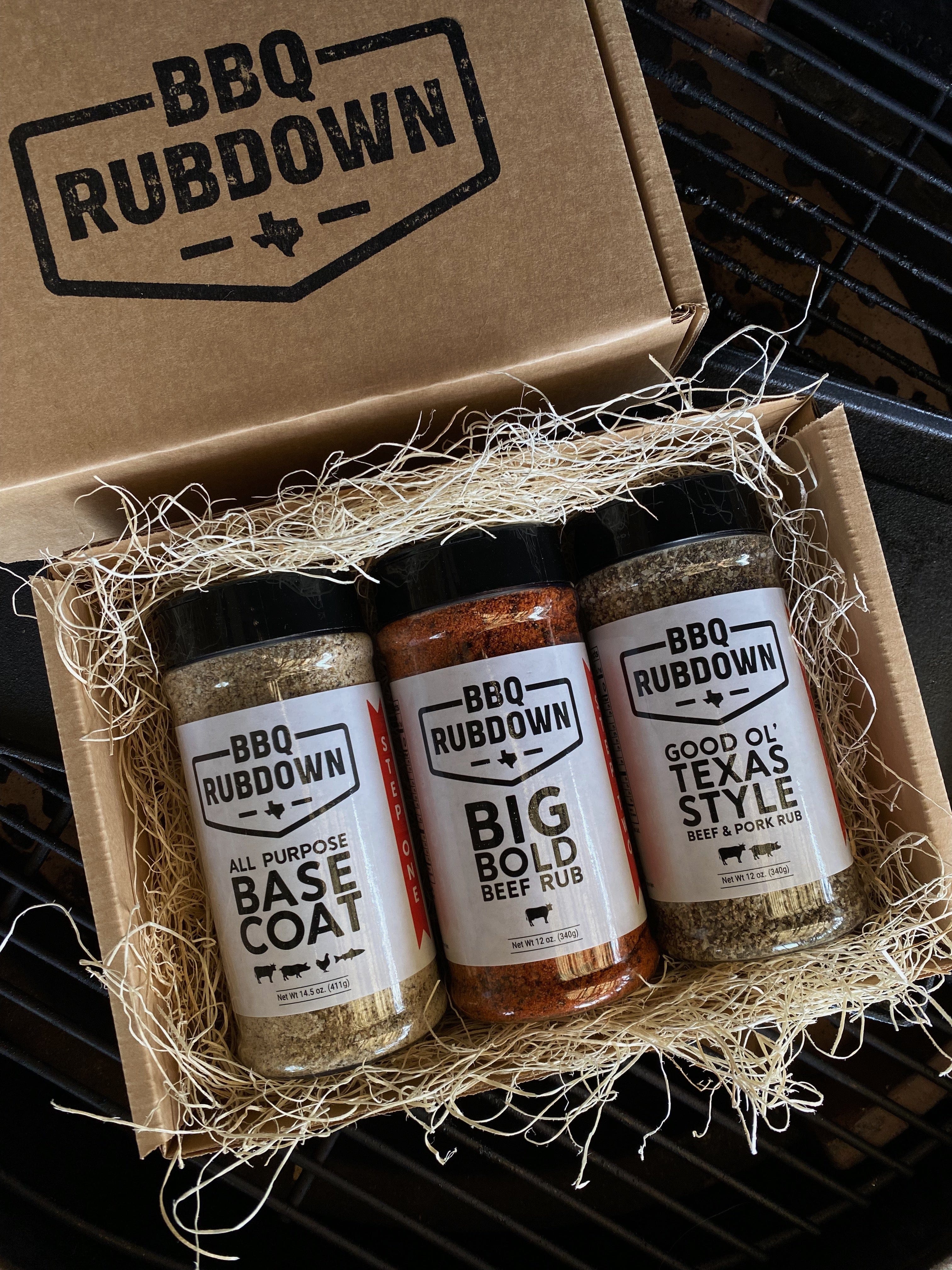 BBQ RUBDOWN Seasoning BBQ Gift Box - Three Pack